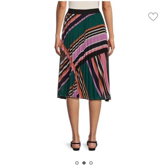 Jupe Print Accordion Pleat Skirt size Small - Picture 8 of 9